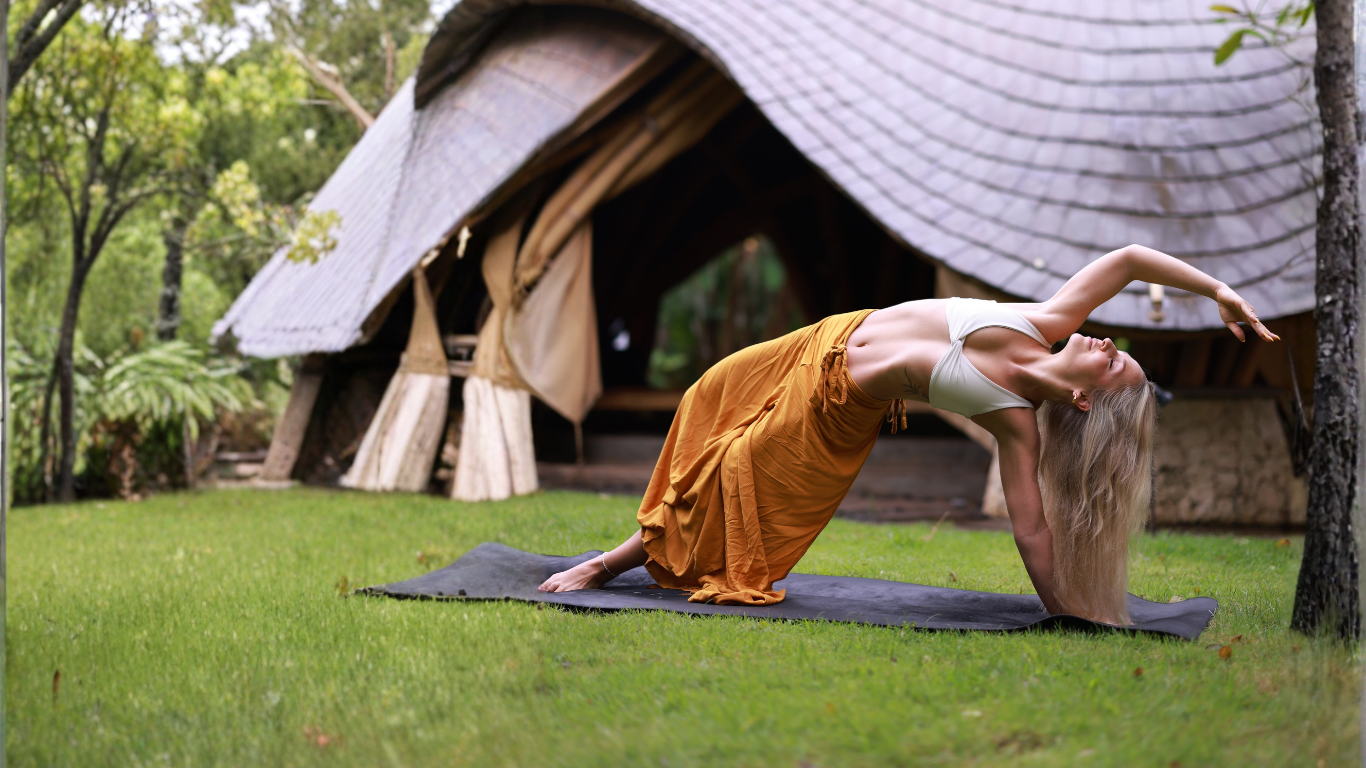 Joana beim Yoga